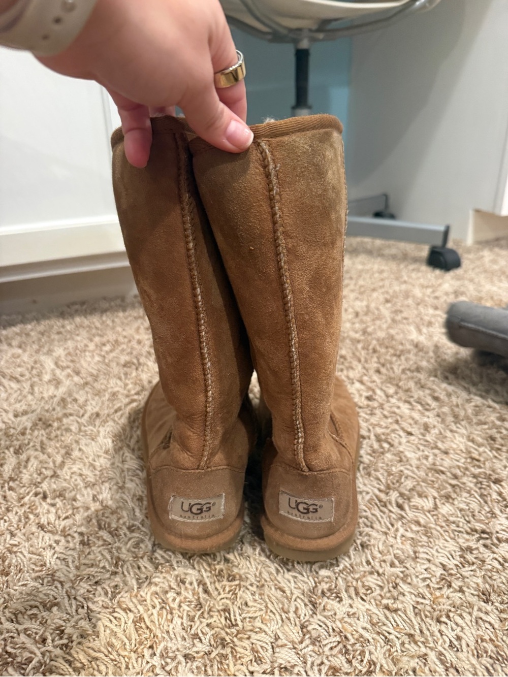 UGG Tall Suede Boots - Chestnut